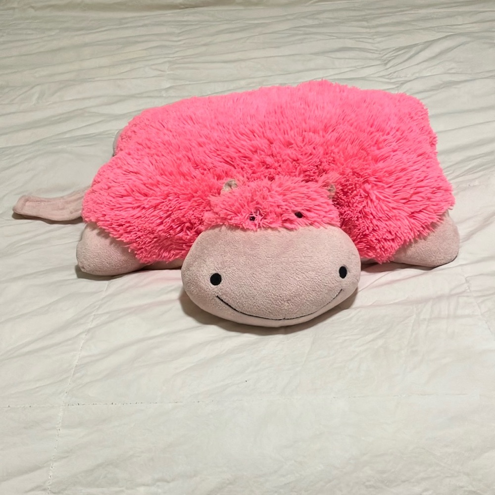 18” Pink Hippo Pillowpet